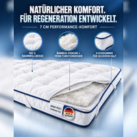 Bambus Topper 7 cm – atmungsaktiver Naturfaser-Topper allergikerfreundlich