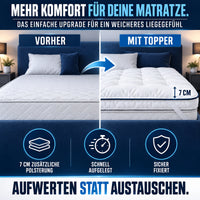 Bambus Topper 7 cm – atmungsaktiver Naturfaser-Topper allergikerfreundlich
