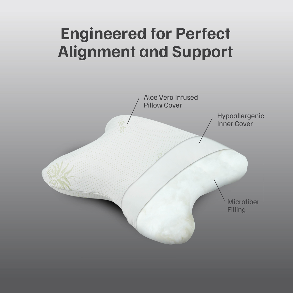 Anti-Falten Kissen für Frauen und Männer - Schmetterlingskissen - Beauty Sleep Pillow Anti Aging Kissen gegen Schlaffalten - Seitenschläfer Kissen