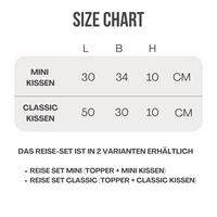 5cm Reisetopper mit Tasche I Hotel, Couch Topper & Camping Topper rollbar für die Reise | Reisematratze Erwachsene & Kinder | Viscoschaum | Travel Must Haves