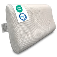 Nackenstützkissen 50x30 cm, ergonomisches Nackenkissen orthopädisch höhenverstellbar, gegen Nackenschmerzen, atmungsaktives Tencel Kissen waschbar, für Seiten Rücken Bauchschläfer
