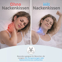 Nackenstützkissen 50x30 cm, ergonomisches Nackenkissen orthopädisch höhenverstellbar, gegen Nackenschmerzen, atmungsaktives Tencel Kissen waschbar, für Seiten Rücken Bauchschläfer