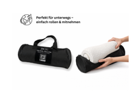 5cm Reisetopper mit Tasche I Hotel, Couch Topper & Camping Topper rollbar für die Reise | Reisematratze Erwachsene & Kinder | Viscoschaum | Travel Must Haves