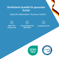 H1-H4 Taschenfederkern-Matratze konfigurierbar (90x200cm)