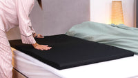 5cm Reisetopper mit Tasche I Hotel, Couch Topper & Camping Topper rollbar für die Reise | Reisematratze Erwachsene & Kinder | Viscoschaum | Travel Must Haves