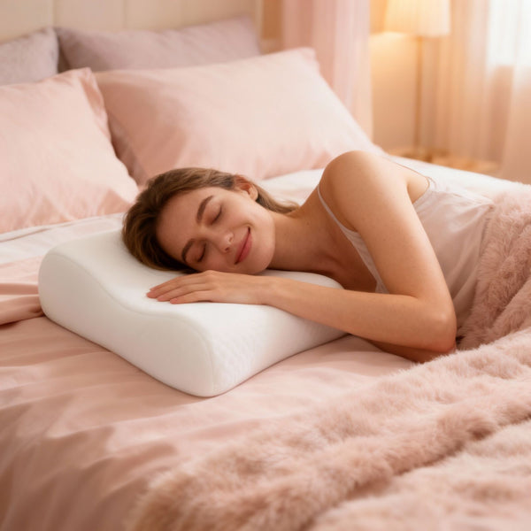 Ergonomisches Reisekissen aus Memory Foam – Nackenkissen für Reise, Hotel, Flugzeug & Zuhause